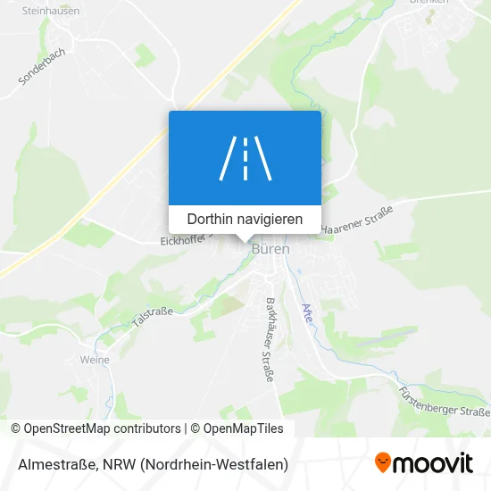 Almestraße Karte