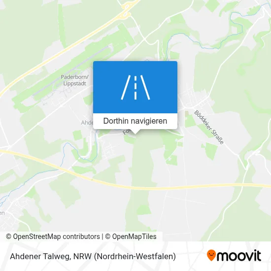 Ahdener Talweg Karte