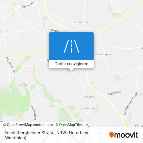 Niederbergheimer Straße Karte