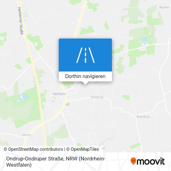Ondrup-Ondruper Straße Karte