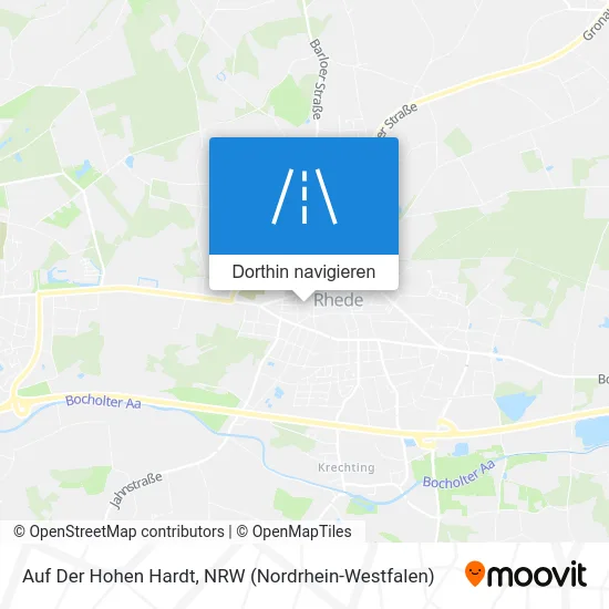 Auf Der Hohen Hardt Karte