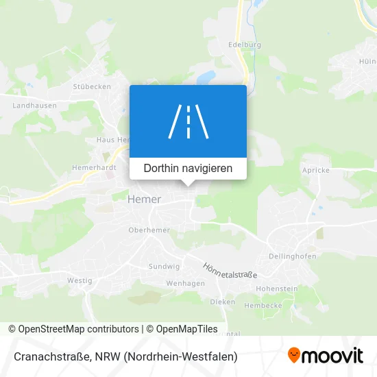 Cranachstraße Karte