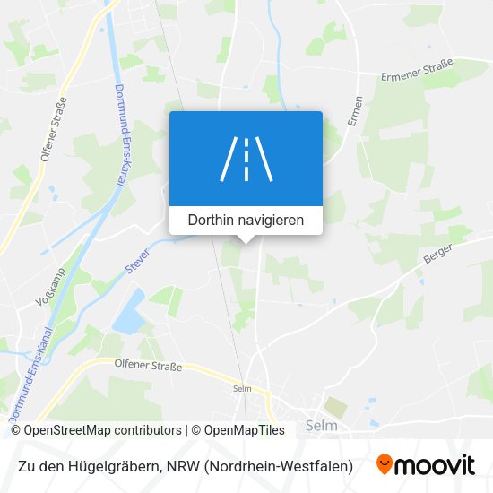 Zu den Hügelgräbern Karte