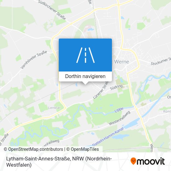 Lytham-Saint-Annes-Straße Karte