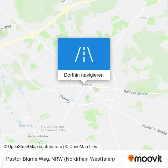 Pastor-Blume-Weg Karte