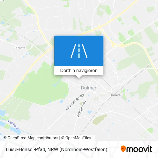 Luise-Hensel-Pfad Karte