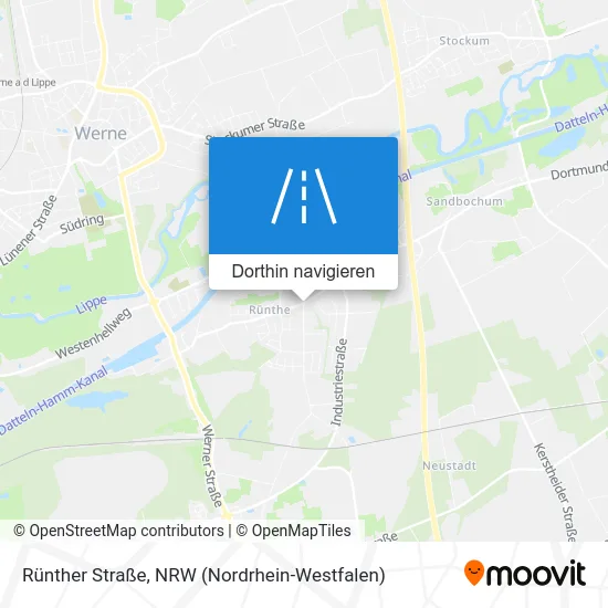 Rünther Straße Karte