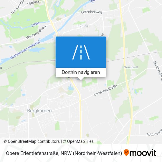 Obere Erlentiefenstraße Karte