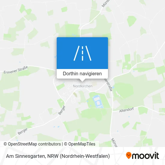 Am Sinnesgarten Karte