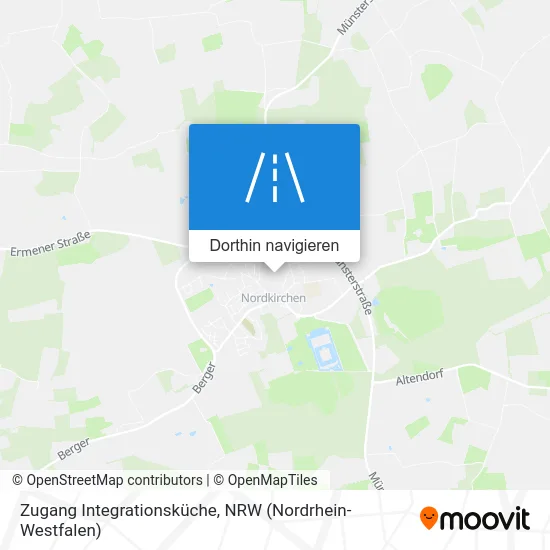 Zugang Integrationsküche Karte