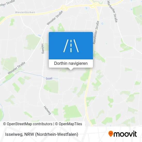 Isselweg Karte