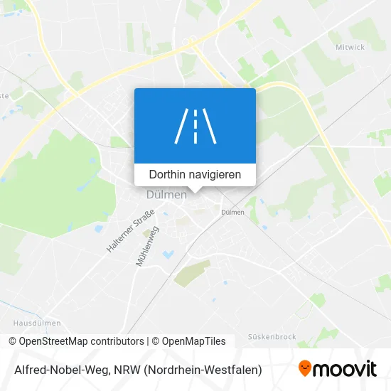 Alfred-Nobel-Weg Karte