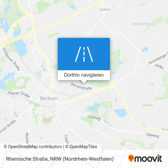 Rheinische Straße Karte