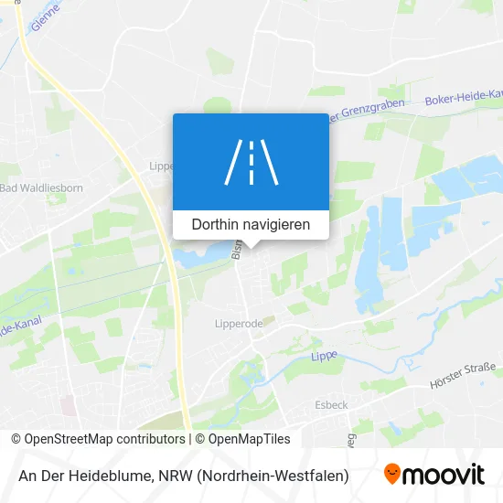 An Der Heideblume Karte