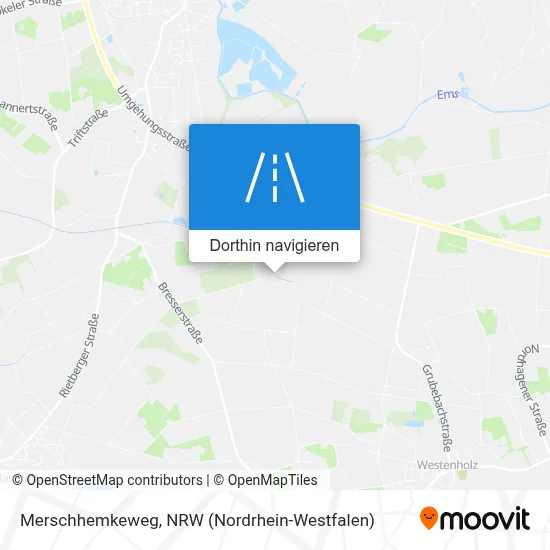 Merschhemkeweg Karte