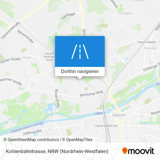 Kohlenbahntrasse Karte