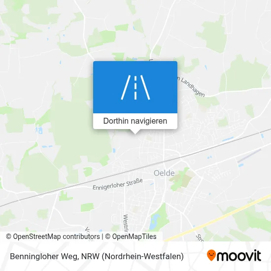 Benningloher Weg Karte