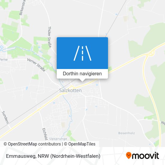 Emmausweg Karte