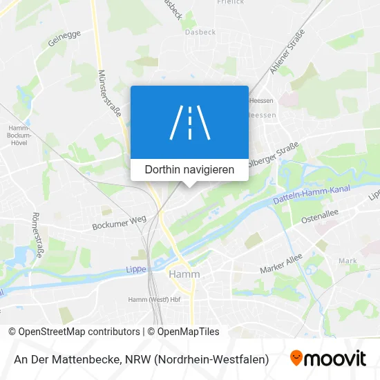 An Der Mattenbecke Karte