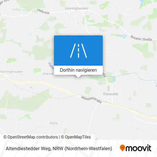 Altendiestedder Weg Karte