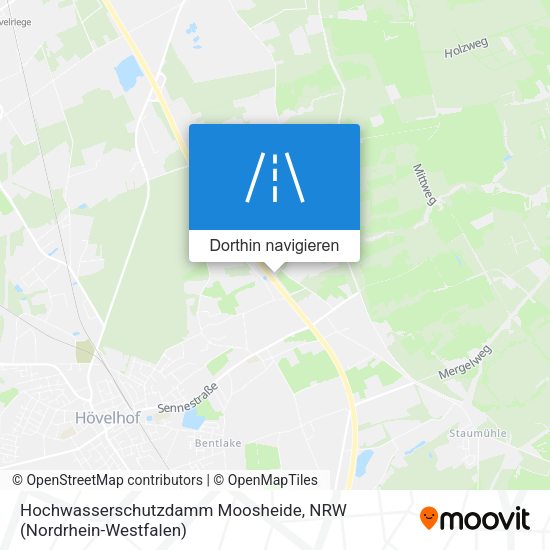 Hochwasserschutzdamm Moosheide Karte
