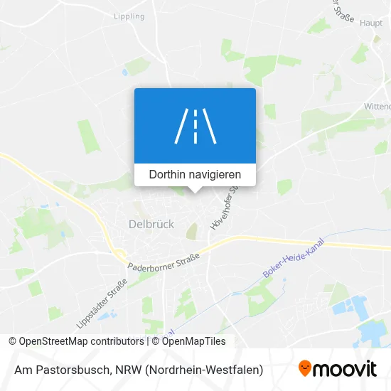 Am Pastorsbusch Karte