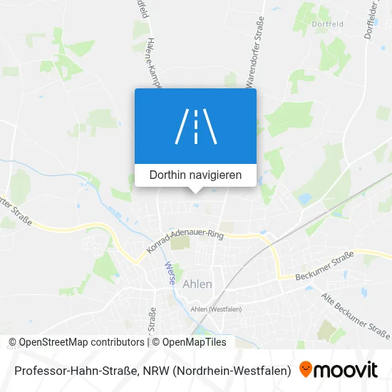 Professor-Hahn-Straße Karte