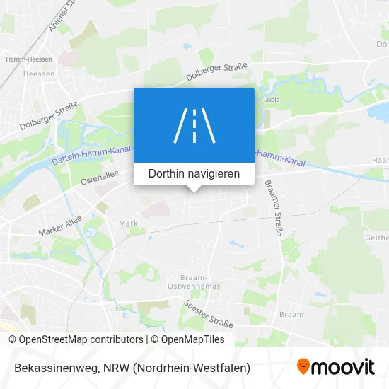 Bekassinenweg Karte