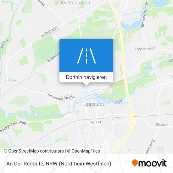 An Der Redoute Karte