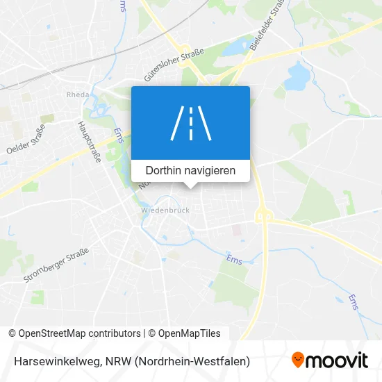 Harsewinkelweg Karte