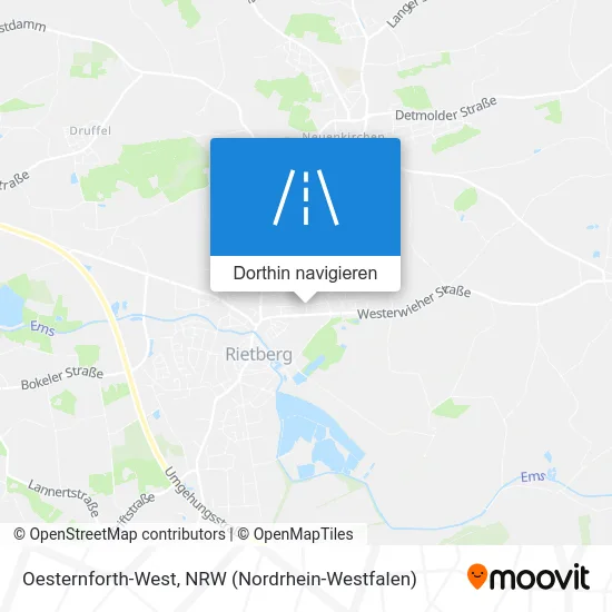 Oesternforth-West Karte