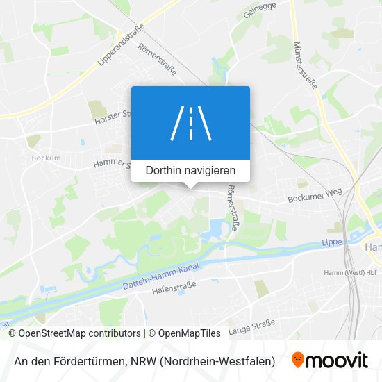 An den Fördertürmen Karte