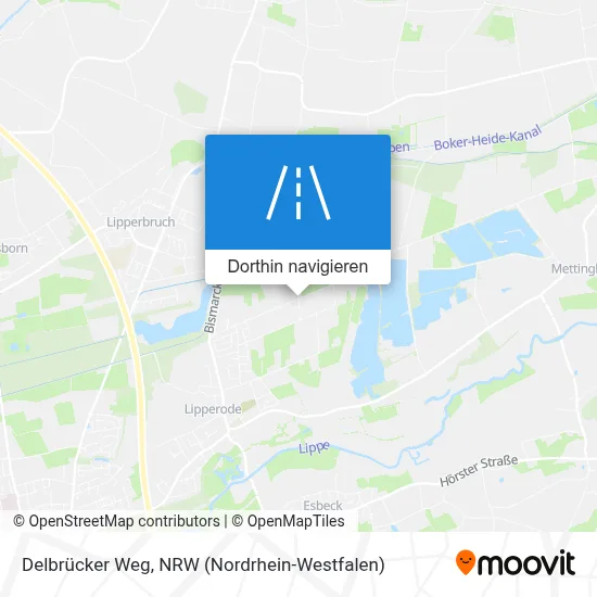 Delbrücker Weg Karte