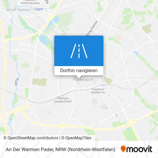 An Der Warmen Pader Karte