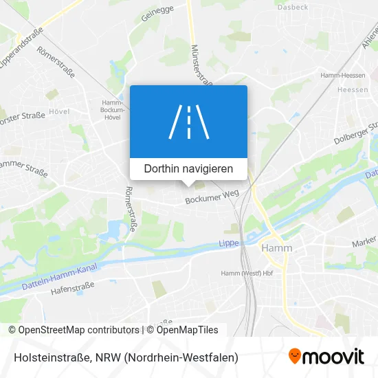 Holsteinstraße Karte