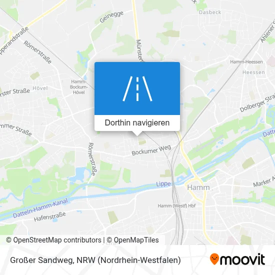 Großer Sandweg Karte