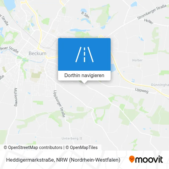 Heddigermarkstraße Karte