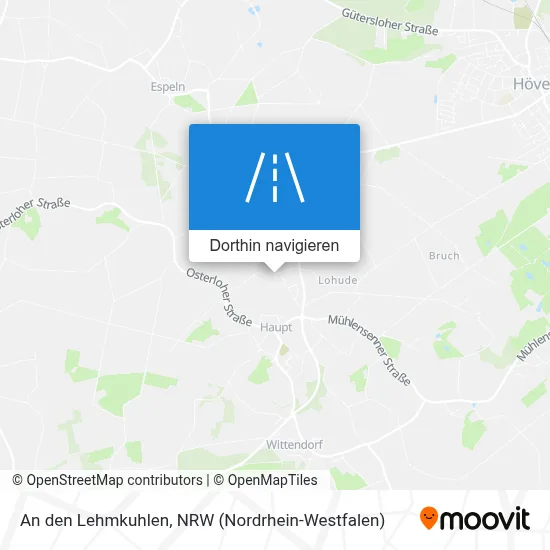 An den Lehmkuhlen Karte