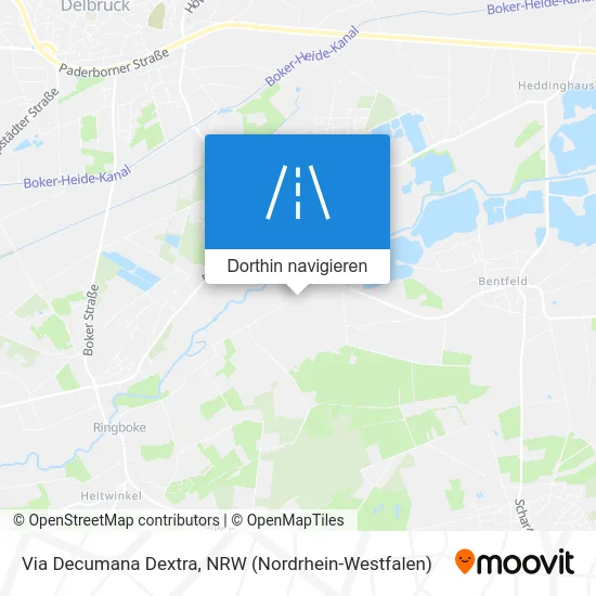 Via Decumana Dextra Karte