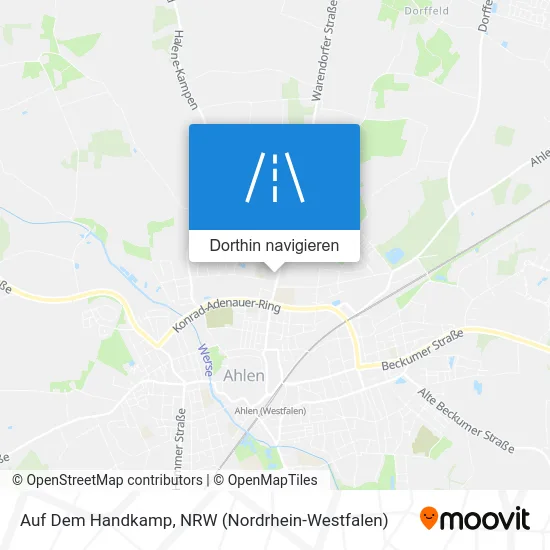 Auf Dem Handkamp Karte