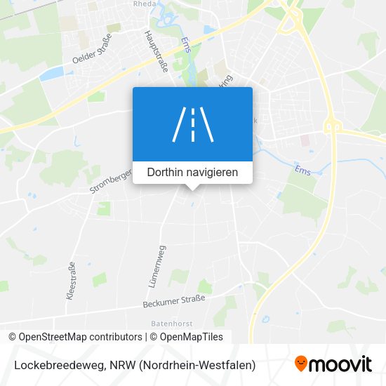 Lockebreedeweg Karte