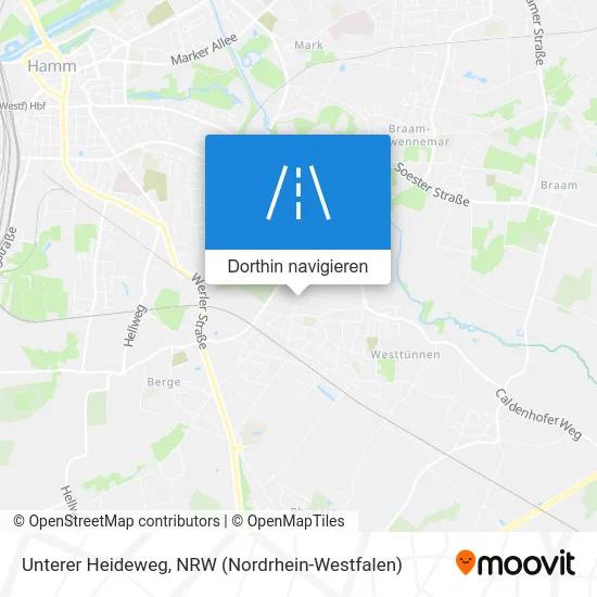 Unterer Heideweg Karte