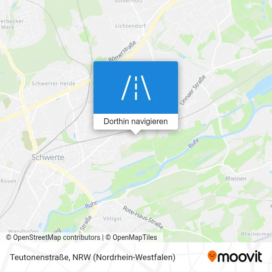 Teutonenstraße Karte