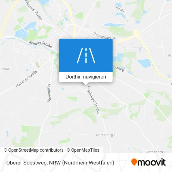 Oberer Soestweg Karte