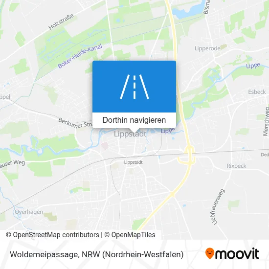 Woldemeipassage Karte