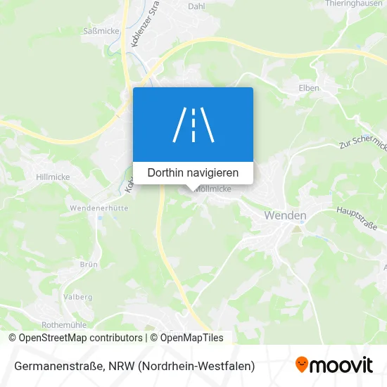 Germanenstraße Karte