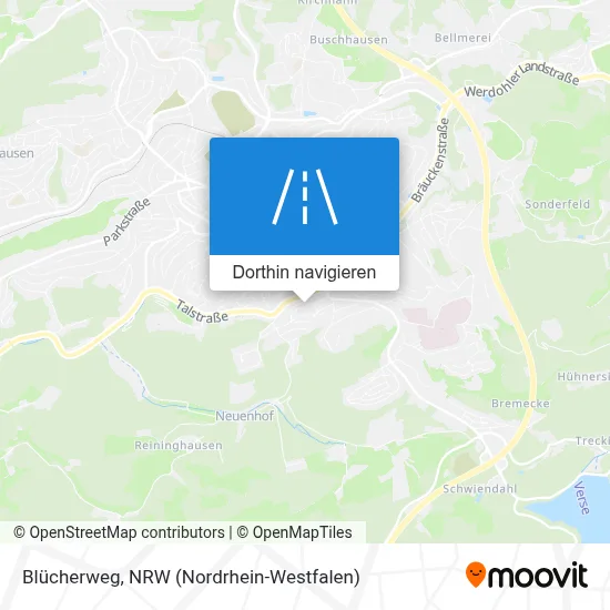 Blücherweg Karte