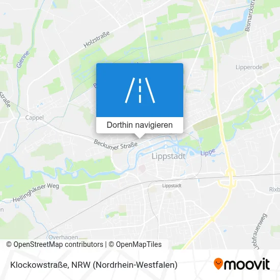 Klockowstraße Karte