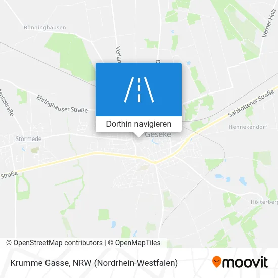 Krumme Gasse Karte