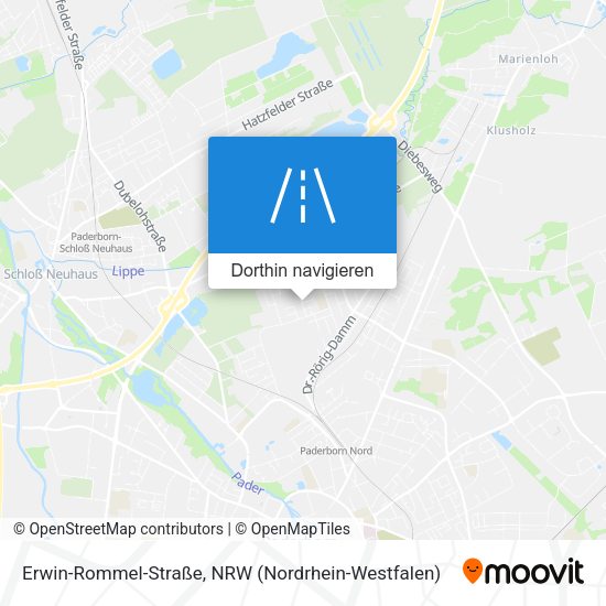 Erwin-Rommel-Straße Karte
